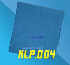 Kain Lurik katun multiwarna biru polos khas Jogja Surakarta