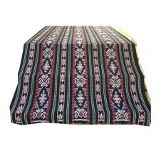 kain tenun blanket motif jambi hitam, bahan tenun, tenun ikat