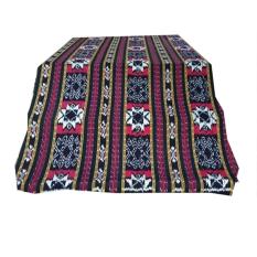 kain tenun blanket motif maluku hitam - kain ikat etnik