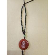 Kalung Batu Akik Kecil Khiriz/Hiriz Potongan Surat Al-Qolam Ayat 51 Asli dari Iran