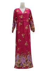 Kampung Souvenir - Gamis Bali Manohara - Pink Fanta With Flowers
