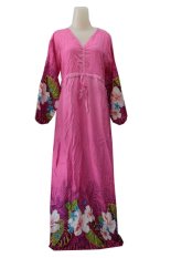 Kampung Souvenir - Gamis Bali Manohara - Pink With Flowers