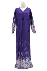 Kampung Souvenir - Gamis Bali Manohara - Purple With Flowers