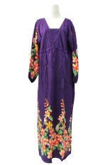 Kampung Souvenir - Gamis Bali V Neck - Purple Orchid