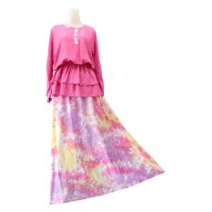 Kampung Souvenir - Gamis Peplum Adni - Pink