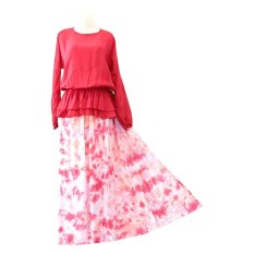 Kampung Souvenir - Gamis Peplum Alula - Red 3