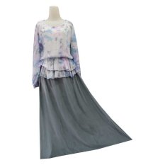 Kampung Souvenir - Gamis Peplum Elvina - Gray