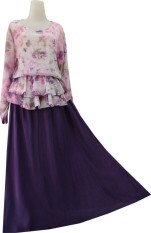 Kampung Souvenir - Gamis Peplum Elvina - Purple