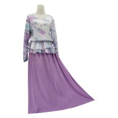 Kampung Souvenir - Gamis Peplum Elvina - Soft Purple