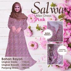 Kampung Souvenir Gamis Rayon Salwa Respan Busui Pink