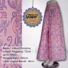 Kampung Souvenir Kulot Etnik Motif Bunga Pink