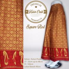 Kampung Souvenir - Rok Kulot Etnik Square Red