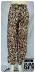 kanaya - celana panjang aladin murah motif batik bahan rayon pinggang karet bahan katun adem