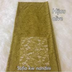 kanaya - kain brokat sofia lembaran uk. 1.5 mtr *1.4mtr bahan kebaya bali murah dress baju seragaman