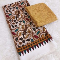 kanaya - kain satin lembaran kebaya bali setelan motif batik kumkum - ogold