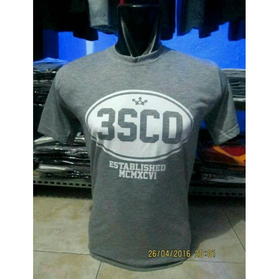 Kaos 3SECOND GREY Kaos Pria