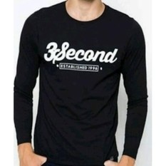 Kaos 3Second Lengan Panjang-Distro Murah-Tshirt Three 3 Second