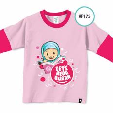 Kaos Afrakids let's Read Quran AF175 lengan panjang