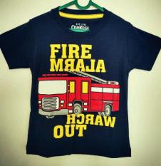 Kaos Anak Branded Murah OSHKOSH Fire Alarm - Dongker