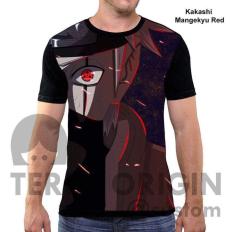 KAOS BAJU DISTRO ANIME NARUTO FULLPRINT PREMIUM MADARA KAKASHI MANGEKYOU RED