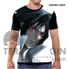 KAOS BAJU DISTRO ANIME NARUTO FULLPRINT PREMIUM SASUKE EYES