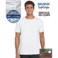 Kaos Baju Gildan Softstyle White 63000 Putih Original GROSIR XXL - 8J8hug