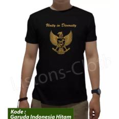 Kaos Baju T Shirt Unity In Diversity Distro Pria Cowok Bhineka Bhinneka Tunggal Ika Garuda Pancasila Persatuan Indonesia Hitam