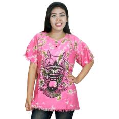 Kaos Bali Batik, Kaos Santai, Baju Tidur, Atasan Wanita (KPT001-04) Batik Alhadi