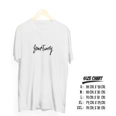 Kaos band four twenty cotton combed 30 s good quality