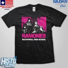 Kaos Band Rock Ramones Rock N Roll High School - RAM12 BK