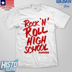 Kaos Band Rock Ramones Rock N Roll High School - RAM25 WH