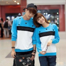 BUTIKONLINE83 - Sweater Couple Lengan Panjang Baju Couple Kaos Kapel Pakaian Pasangan / Kembar ( Couple / Capel / Copel )