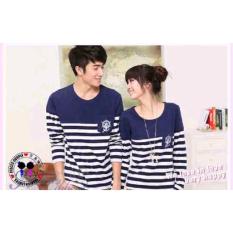 Grosir Baju Pasangan Kapel - Kaos Couple Lengan Panjang - Cp Sailor Lp Navy