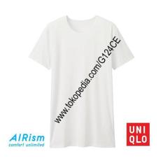 Kaos Dalam Pria Airism Uniqlo T-Shirt Crew Neck 162849 Putih White - Ac5c65
