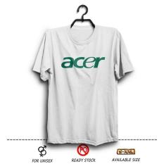 Kaos Distro ACER Logo Laptop Notebook Putih