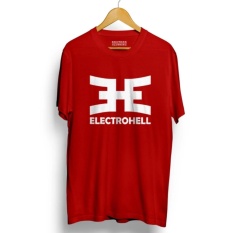 Kaos Distro ELECTROHELL T-Shirt - Red Premium