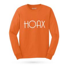 Kaos Distro HOAX T-Shirt Lengan Panjang - Orange