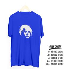 Kaos distro ilmuwan albert enstein cotton combed 30s