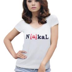 Kaos Distro Nakal Original New Girl Putih