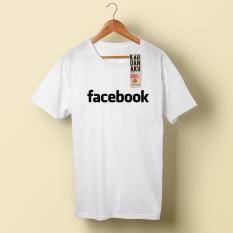 Kaos Distro Premium Facebook - White