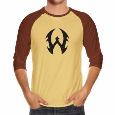 Kaos Distro Raglan WALEXA CLASIC Original - Coklat