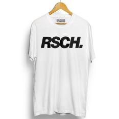 Kaos Distro RSCH T-Shirt White Premium