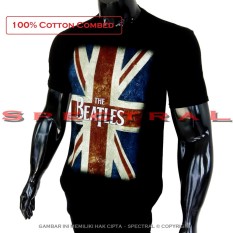 Spectral - Kaos Distro T-Shirt Distro Fashion Soft Rayon Viscose Spandex Kaos Pria Kaos Fashion Baju Distro T - Shirt Gambar THE BEATLES BENDERA INGGRIS PANJANG Beatle Musik Pop Rock Gitar Band Art Atasan Pria Wanita Viscos Simple Keren Cowo Cewe Pakaian