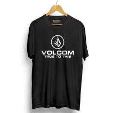 Kaos DISTRO VOLCOM Lengan Pendek - Black Premium
