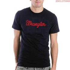 Kaos Distro Wrangler - Black Tshirt Wrangler Red Print Premium 2diclothing