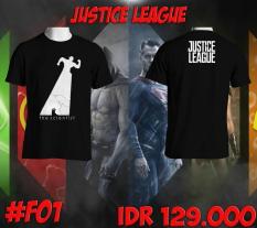KAOS DTG MURAH JUSTICE LEAGUE BERKUALITAS COMBED 30S SABLON CUSTOM