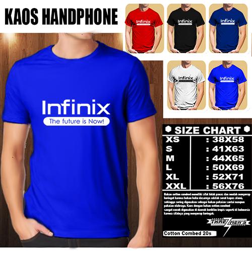 Kaos Gadget HP Distro Baju T-Shirt Handphone Handphone infinix Logo Font