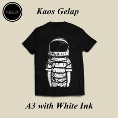 Kaos Gildan Custom Sablon Dtg A3 Satuan Desain Bebas Kaos Gelap - A639ec