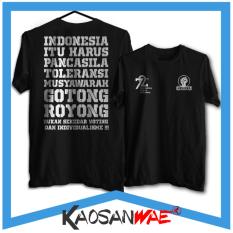 Kaos Indonesia Merdeka Gotong Royong 72 tahun 17 Agustus Tshirt KaosanWae