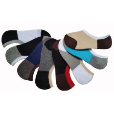 Kaos Kaki Pria Hidden Socks-Invisible Socks motif warna-dengan gel anti slip-1 pasang